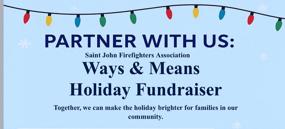 Saint John Firefighters Ways and Means Christmas Charity logo