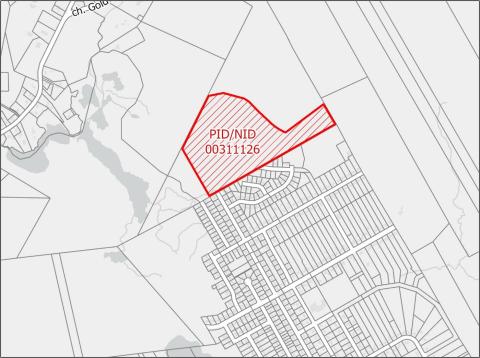 Map of the proposed land redesignation near Summit and Clint Drives.