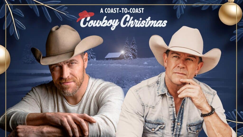 George Canyon and Aaron Pritchett performing A Coast to Coast Cowboy Christmas