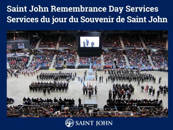 Saint John Remembrance Day Services Banner