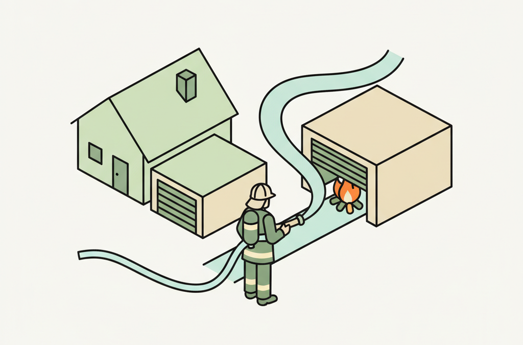 Saint John Firefighters Prevent West Side Garage Fire from Spreading