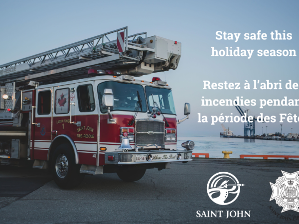 A graphic reminding people to stay safe during the holiday season.