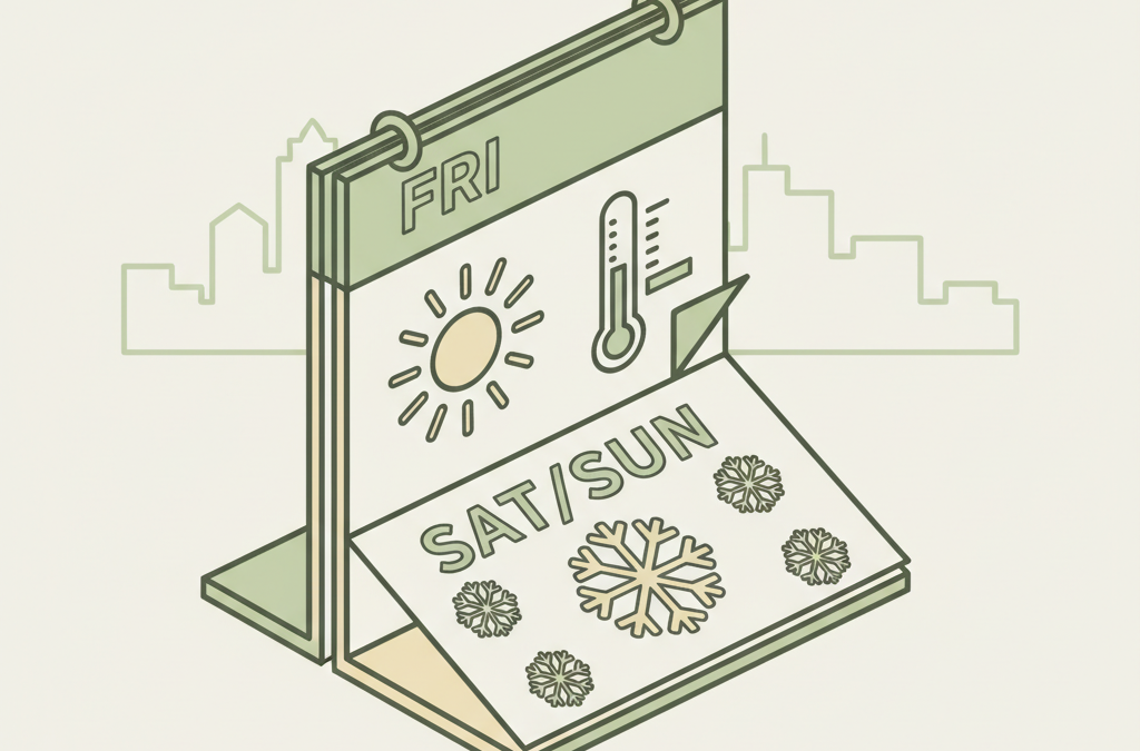 Saint John Weather: Brace for a Cold Friday Followed by a Snowy Weekend (Dec 5-7)