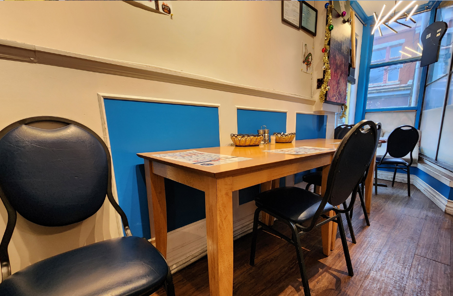 Dining area of OZE Restaurant