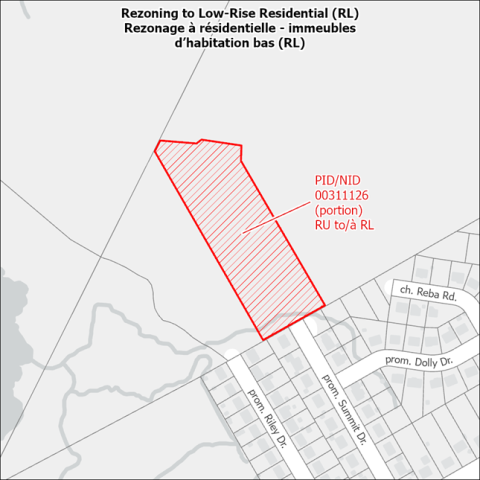 Map showing the proposed rezoning to Low-Rise Residential