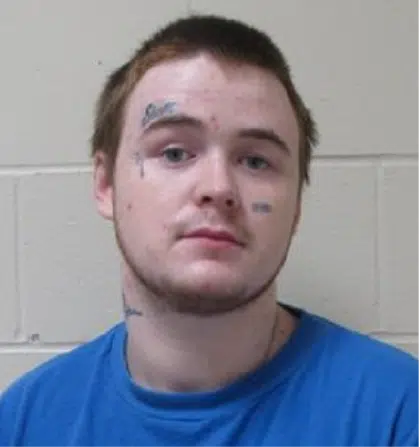 Mugging shot of Drake Farren provided by the Saint John Police.