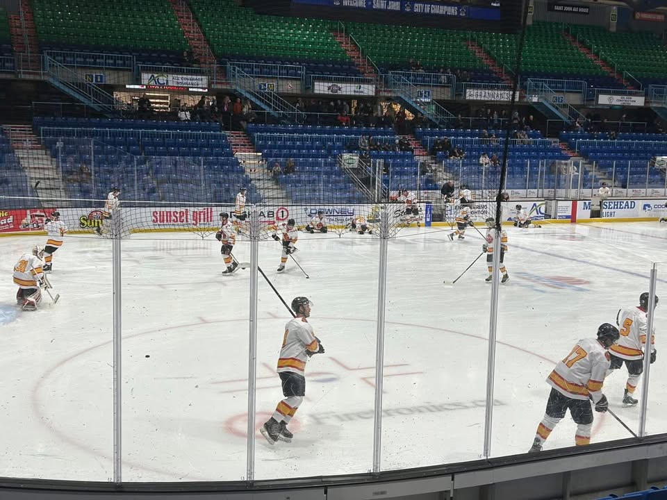 Saint John Firefighters Hockey Team on the ice