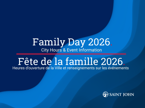 City of Saint John Family Day Notice