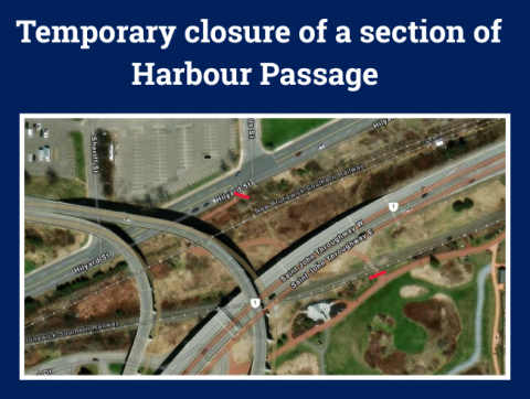 Harbour Passage temporary closure map