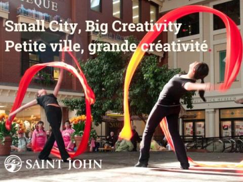 Small City, Big Creativity graphic for Saint John arts funding