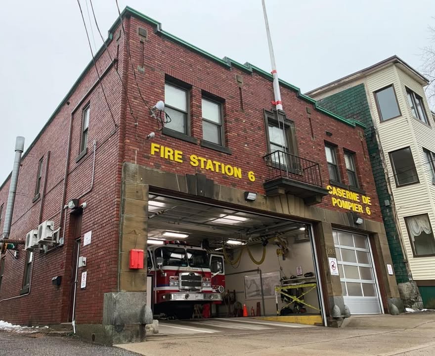 Saint John Firefighters on scene of a fire