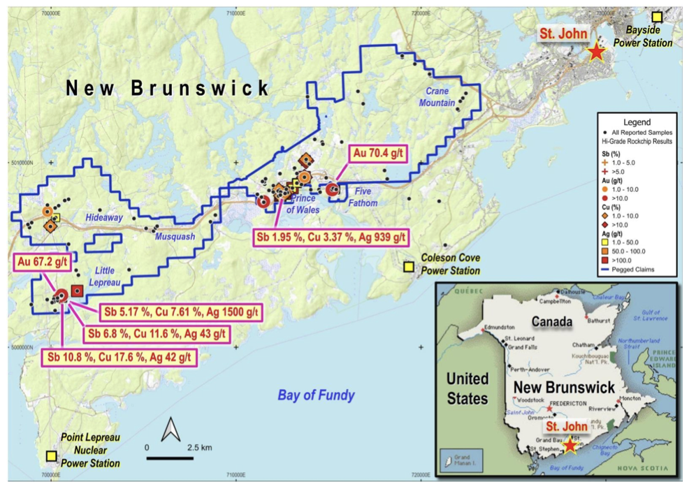 Map of the Saint John Project area