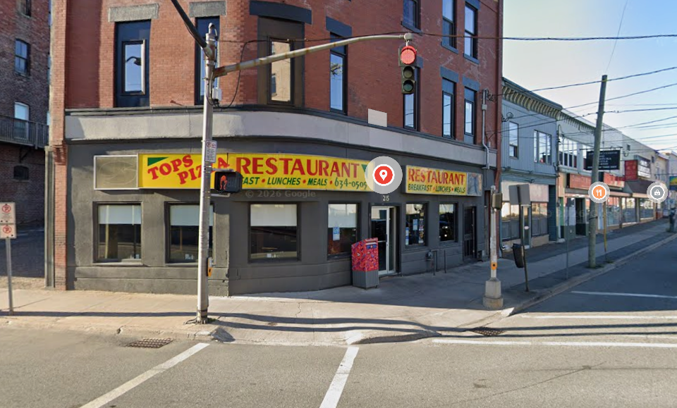 Tops Eatery storefront in uptown Saint John