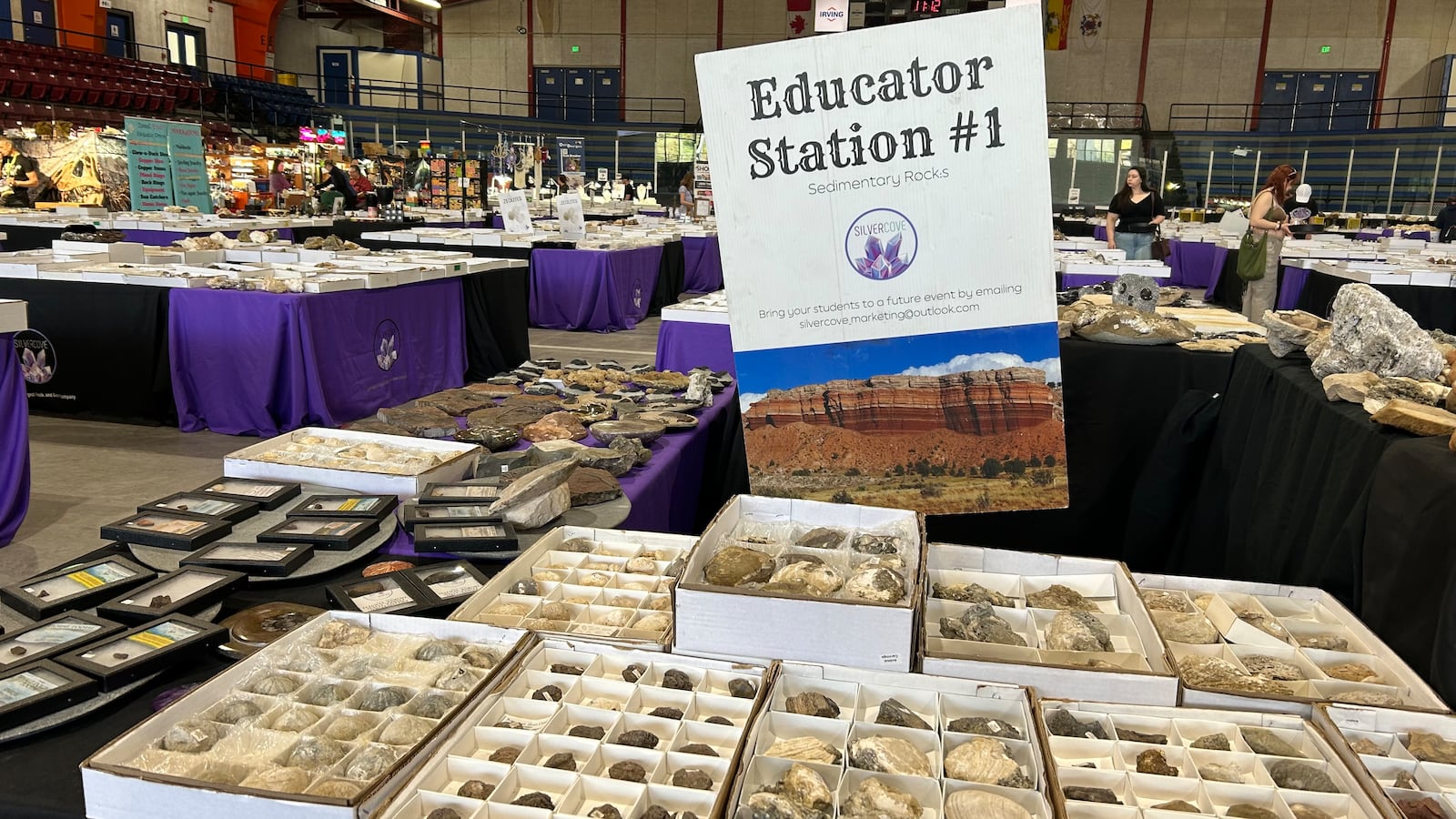 Various rocks and minerals are pictured at the Saint John NB Rock N Gem Show.