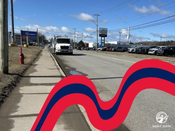 Street sweeper vehicle cleaning a city road