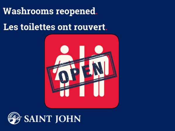 Washroom Closure Graphic from City of Saint John