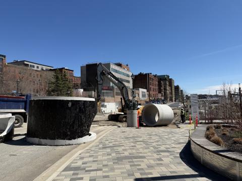 Water Street Construction in Saint John