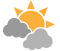 Mainly cloudy weather icon