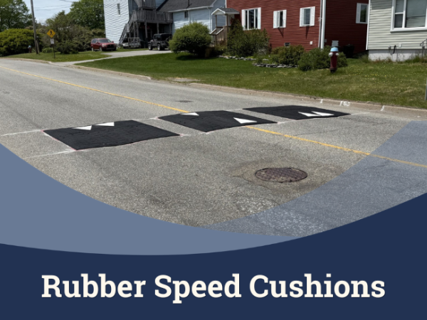 Rubber Speed Cushions installed on Saint John street