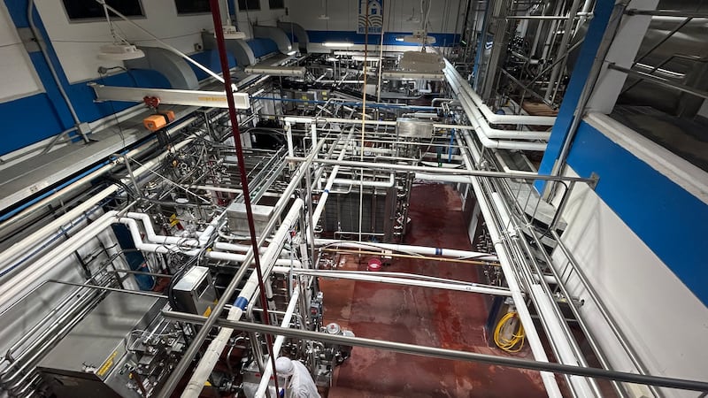 Inside the Agropur facility in Miramichi