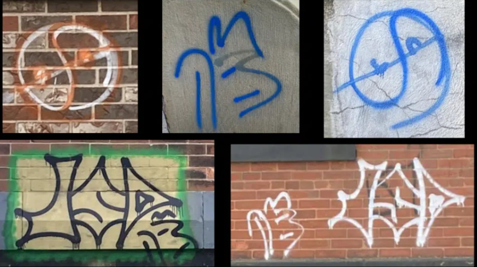 Some graffiti is pictured in Saint John. (Courtesy of the Saint John Police Force)