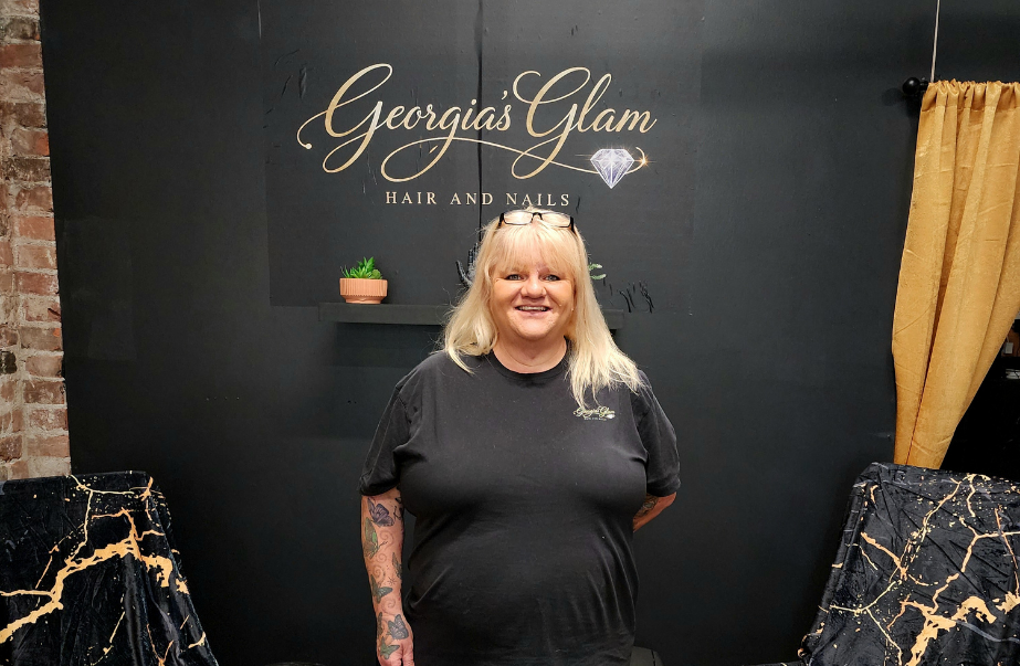Owner Carla inside Georgia's Glam