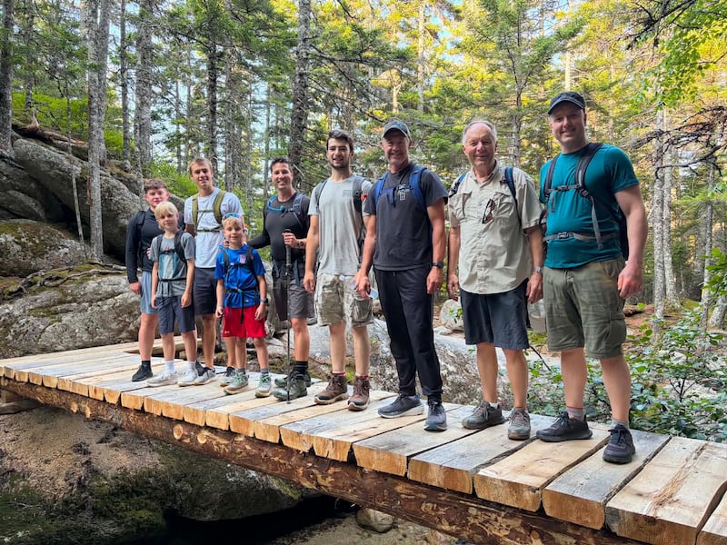 Three generations of a New Brunswick family hiked Mount Katahdin in Maine’s Baxter State Park.