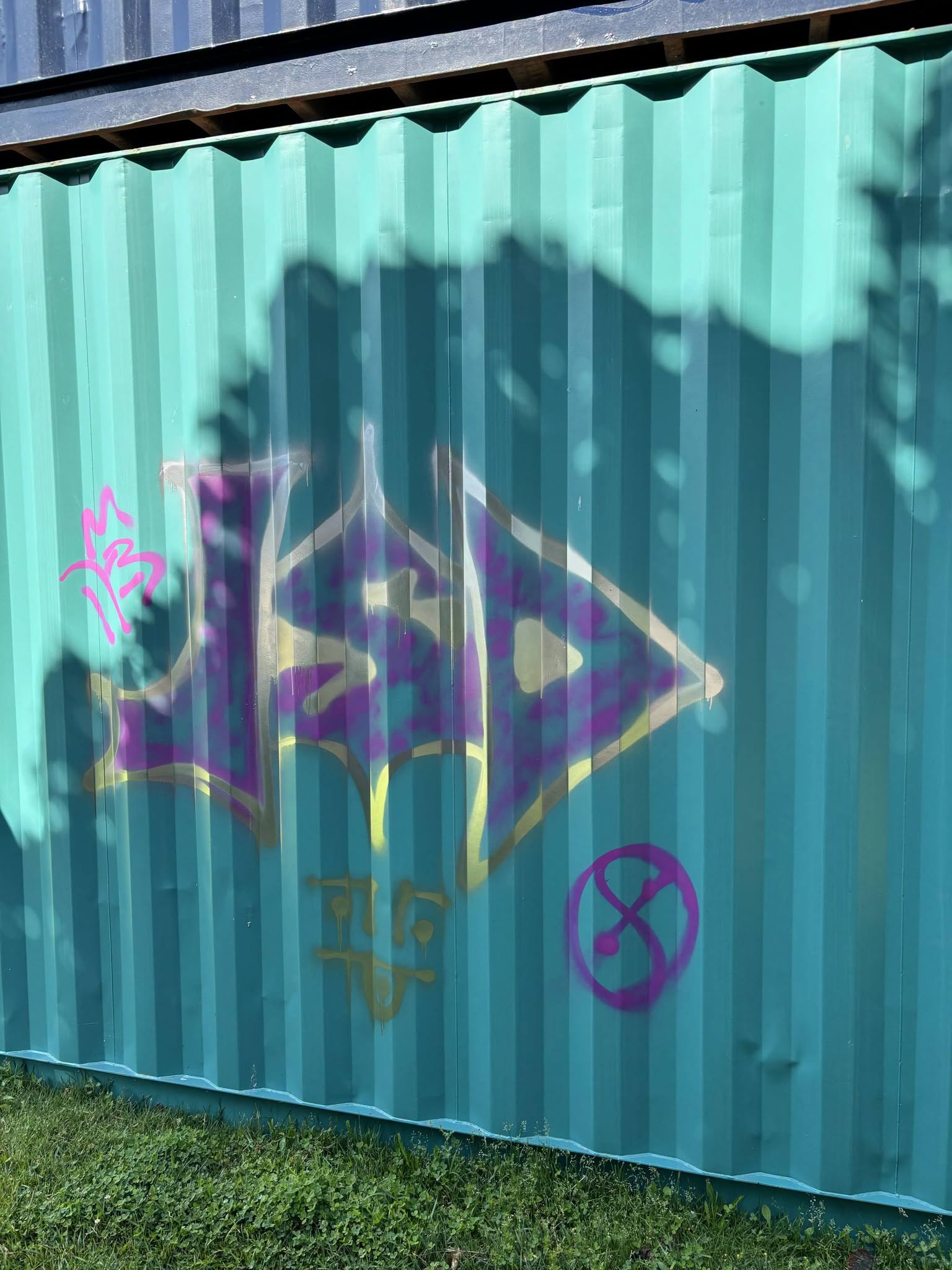 Graffiti on a shipping container at AREA 506