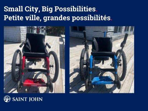 Specialized wheelchairs at Rockwood Park