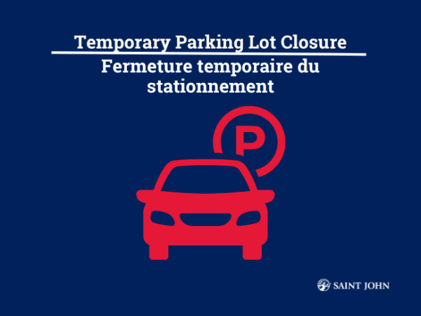 Temporary Parking Lot Closure Graphic