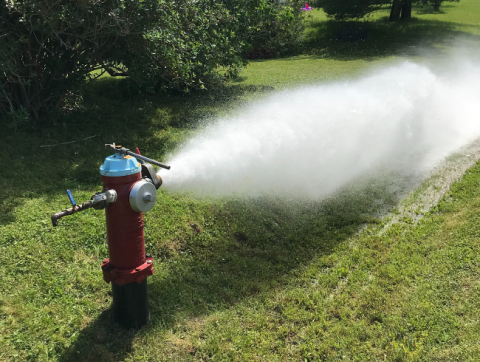 Hydrant flushing graphic