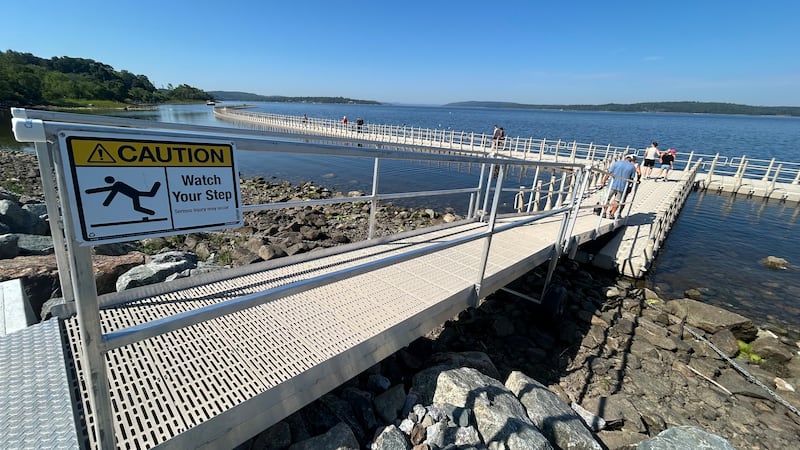 Rothesay Float Walk dock on the Kennebecasis River