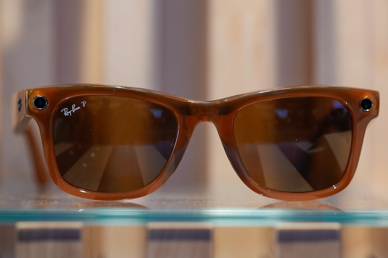 Meta smart glasses at a tech conference