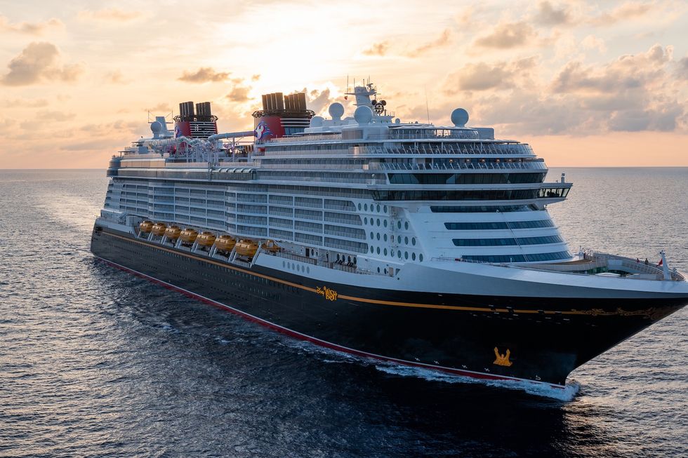 Disney Cruise Line ship at sea