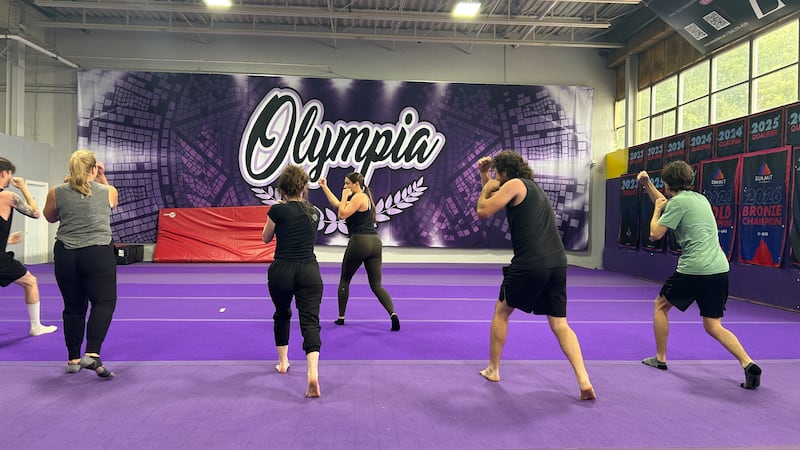 Stunt workshop at Olympia Allstar Cheerleading in Moncton