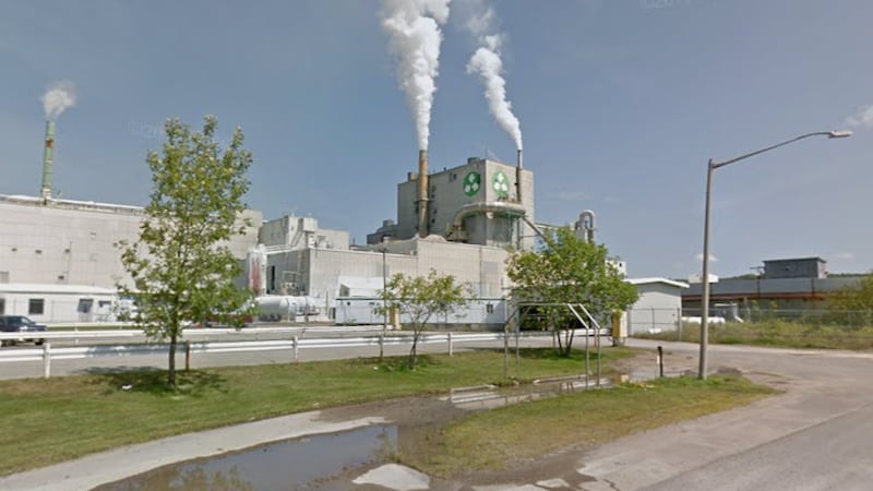 Nackawic pulp mill view from Google Maps
