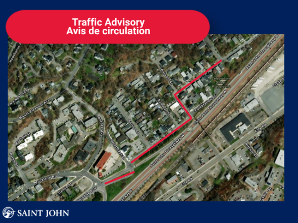 Traffic Advisory for Saint John