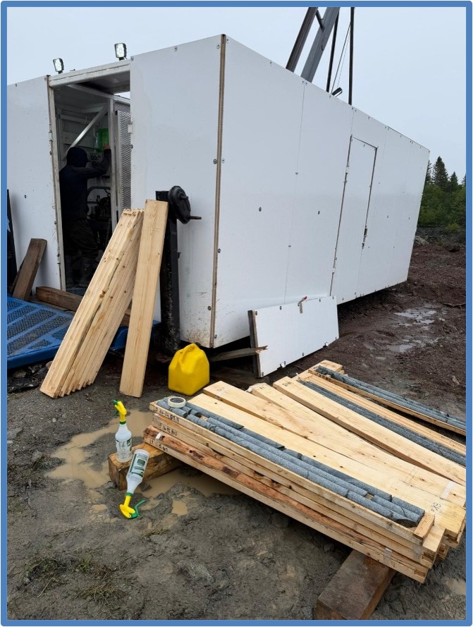 Drill Rig in Operation at Pocologan