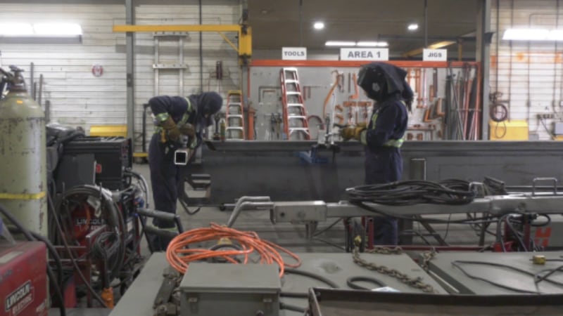 Trout River Industries trailer manufacturing facility